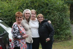 One last hug at the end of day three! Vicki, Peggy, Susie and Charlotte the world's most wonderful quartet of doll makers!!!