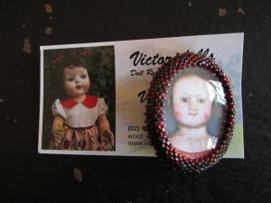 One of the special pins Vicki made for everyone attending the retreat.