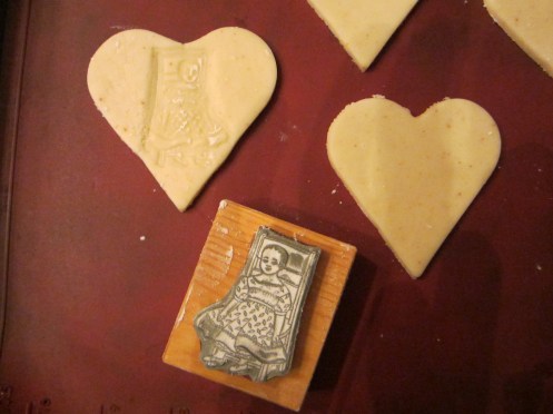 embossing shortbread with izannah walker doll stamp izannahwalker.com