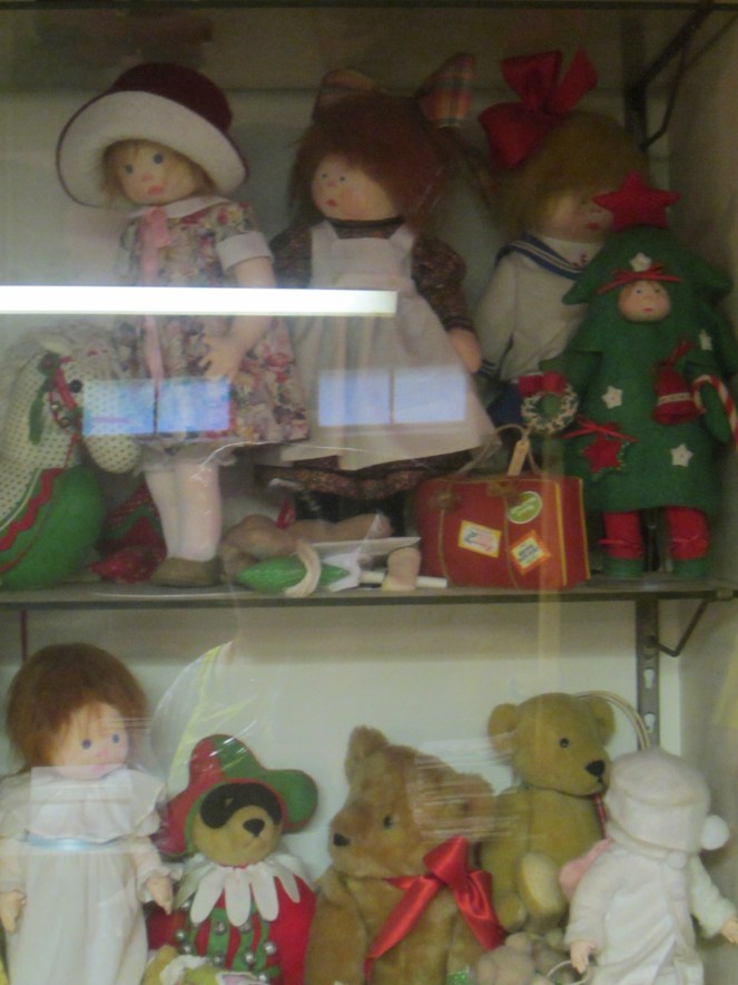 More of Rainie Crawford's original prototypes cloth dolls and bears, soon to be offered for sale.