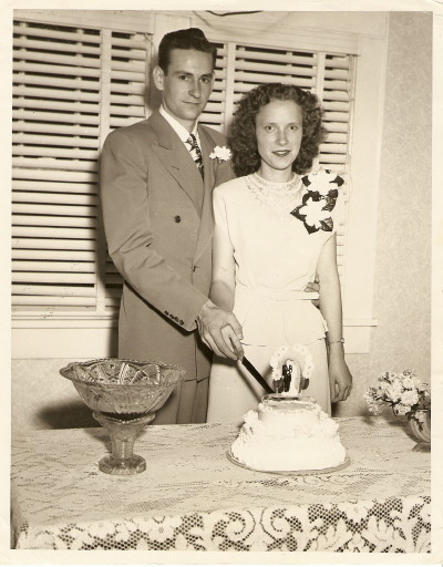 My mom and dad on their wedding day.