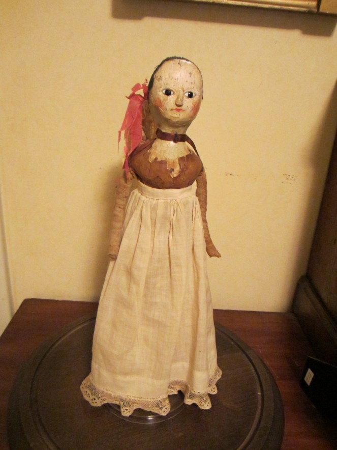 This doll belongs to my friend Rainy Crawford.  The doll was passed down through a New Milford, Connecticut family.  See how she compares with my doll.