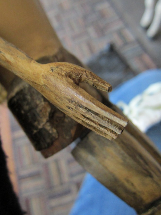 Amazingly after more than two centuries, she still has all of her fingers!