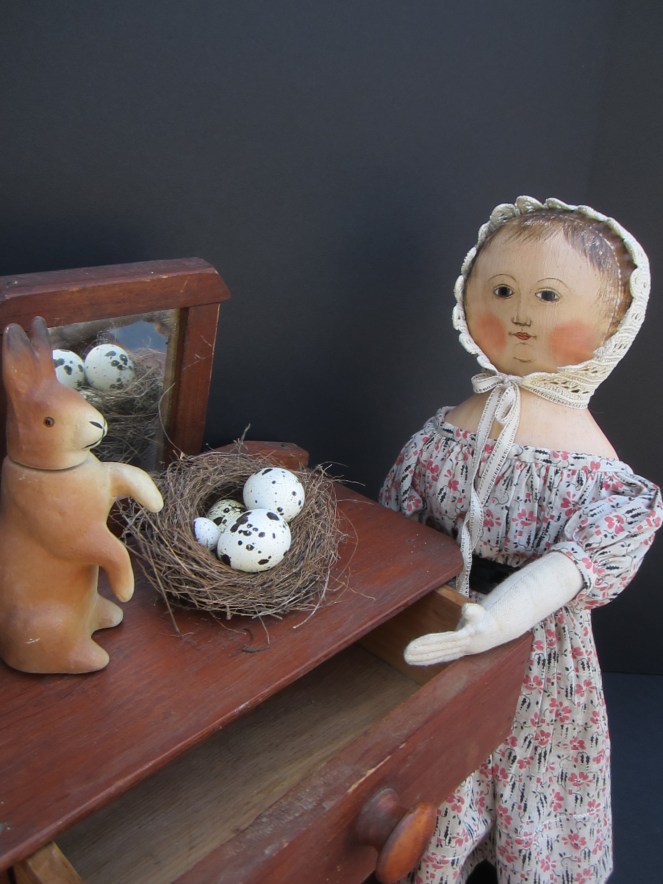 "This would be a good hiding place for the chocolate eggs!"