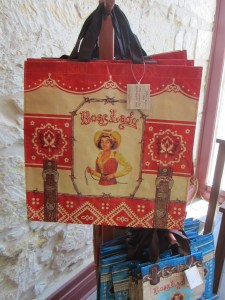 Our first stop, after leaving the airport, was at the San Antonio Visitor's Center. While I was looking through all the brochures, Izzybelle spotted this bag and thought that she needed to switch to a new carrier!!! She was just sure it was perfect for her :)