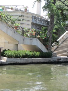 Izzy B. liked watching the river while she ate.