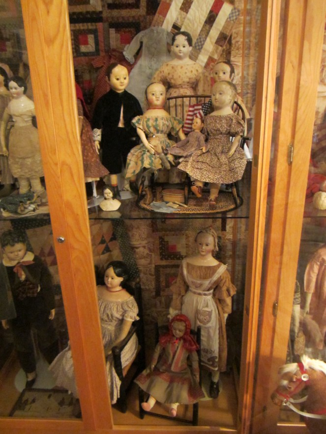 Ismay got to visit with Edyth's dolls, which are amazing!