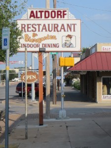 German food for our last night, to celebrate Fredricksberg's heritage.