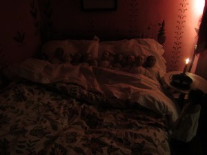 ... but for tonight I can not bear to scold them. For what is dearer to any dolls heart than the thought of having another small girl to play with? So sleep tight little dolls and dream of play time and adventures yet to come <3