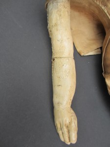 These were not the original arms on this doll.
