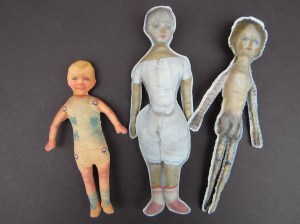 Three different methods of sewing and stuffing my tiny cloth dolls.