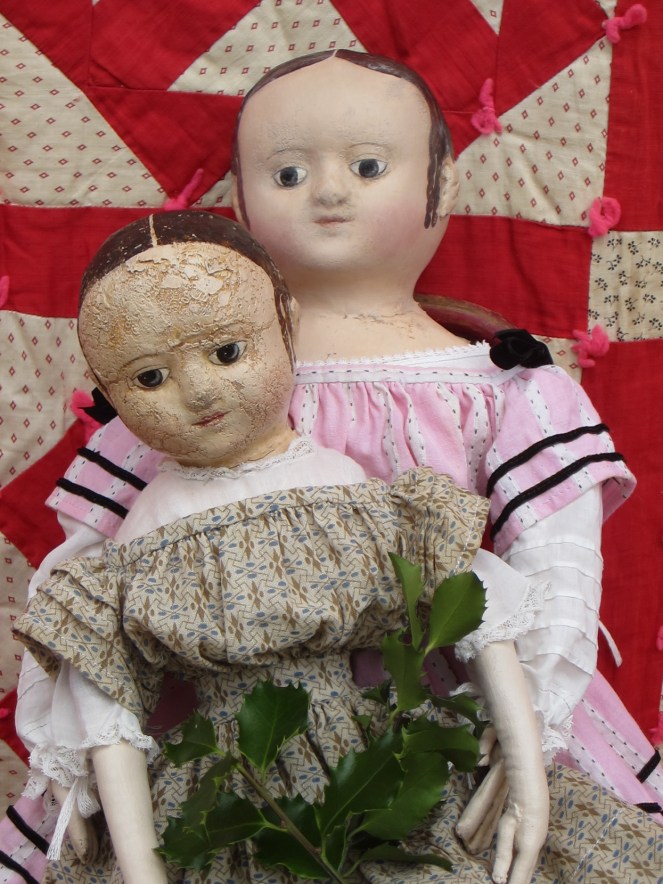 Surprise!!! Two sweet sisters under the tree...