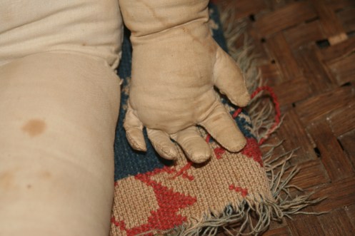 conserving an antique papier-mache doll www.izannahwalker.com