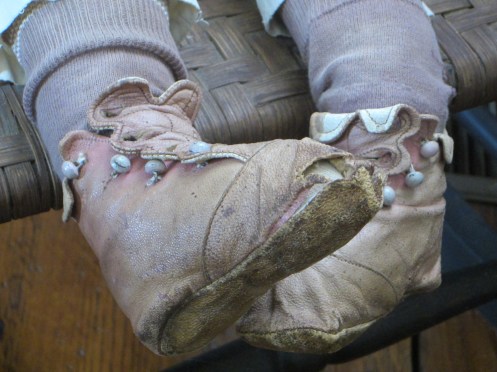 conserving an antique papier-mache doll www.izannahwalker.com