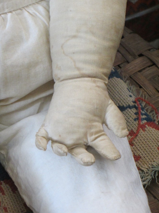 conserving an antique papier-mache doll www.izannahwalker.com