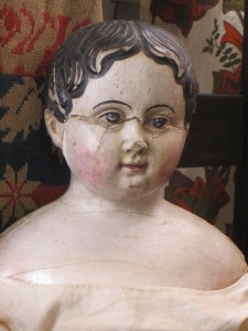 conserving an antique papier-mache doll www.izannahwalker.com