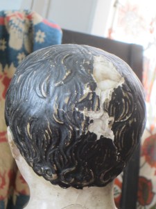 conserving an antique papier-mache doll www.izannahwalker.com