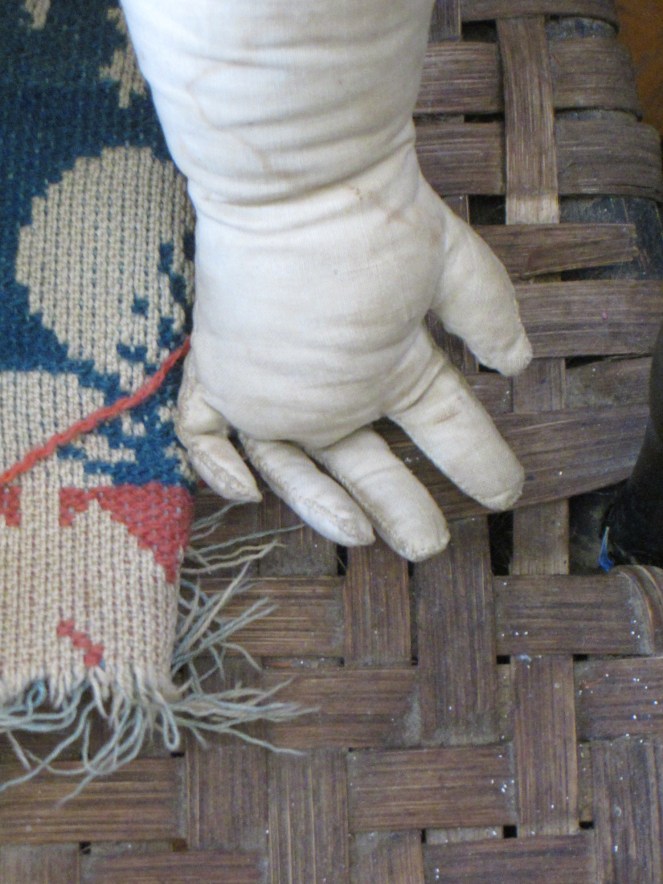 conserving an antique papier-mache doll www.izannahwalker.com