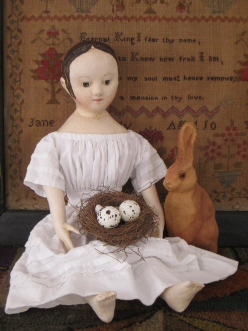 "Bunny do you think the eggs will hatch in time for Easter?"