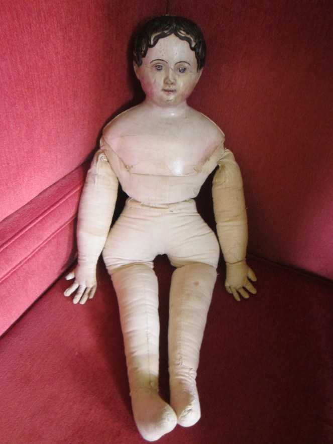 restored large papier-mache doll www.izannahwalker.com