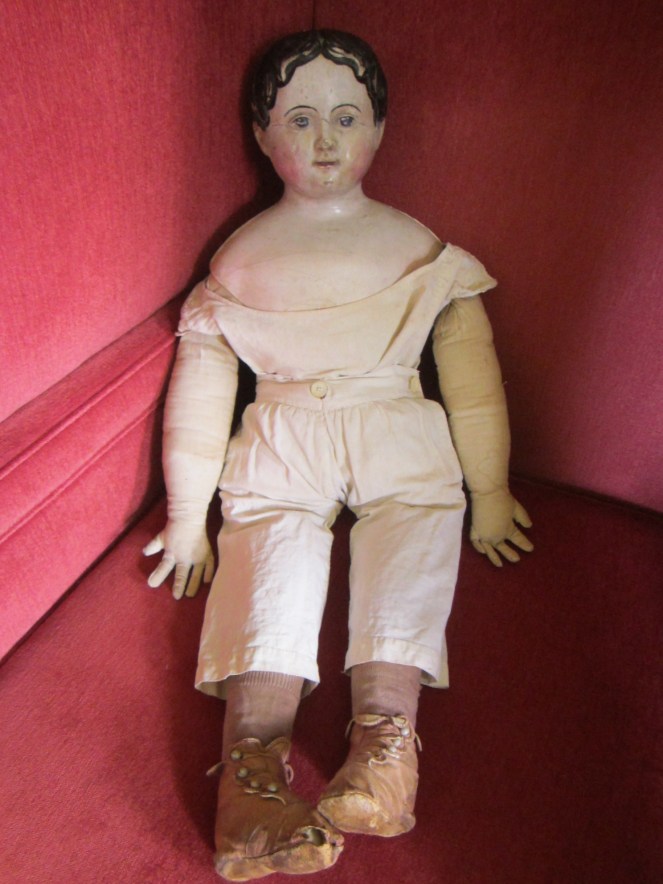restored large papier-mache doll www.izannahwalker.com