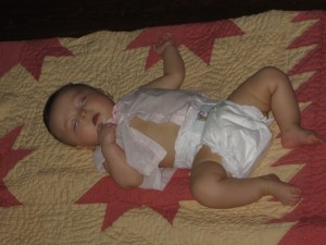 Playing is such hard work.  It is time for babies and dolls to take a nap!