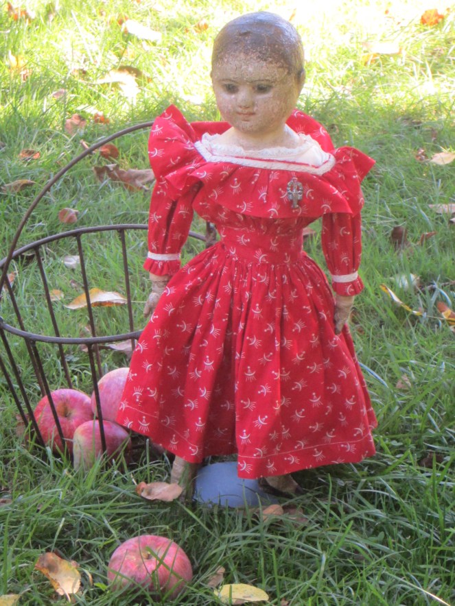 Zanna came along to pick up windfalls to make into pies.