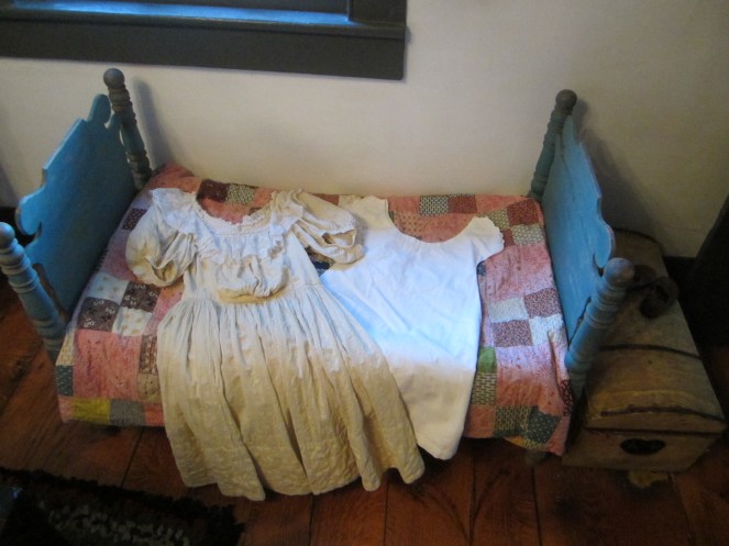 Here is your freshly washed chemise and dress.