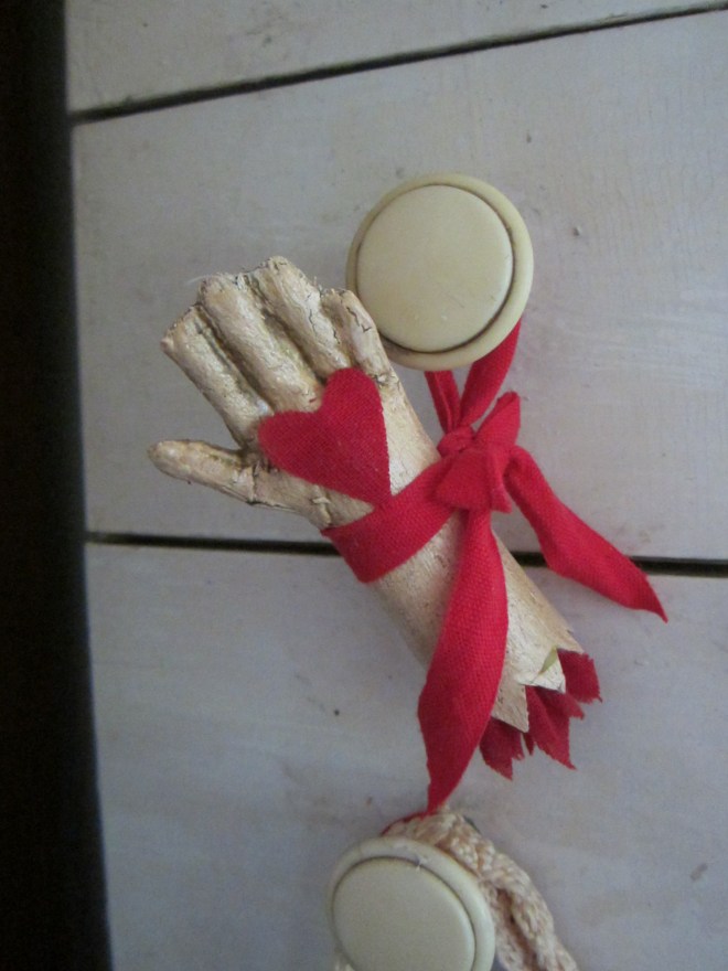 A small Izannah love token. I just have one of these, as it was a sample I made as a project idea for my Izannah Walker doll class members. $32 plus free shipping to any U.S. address. <3