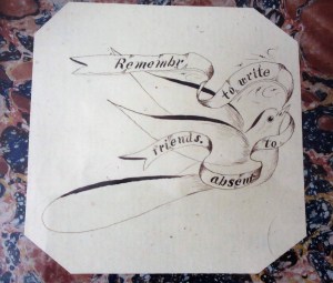 Remember to write to absent friends <3