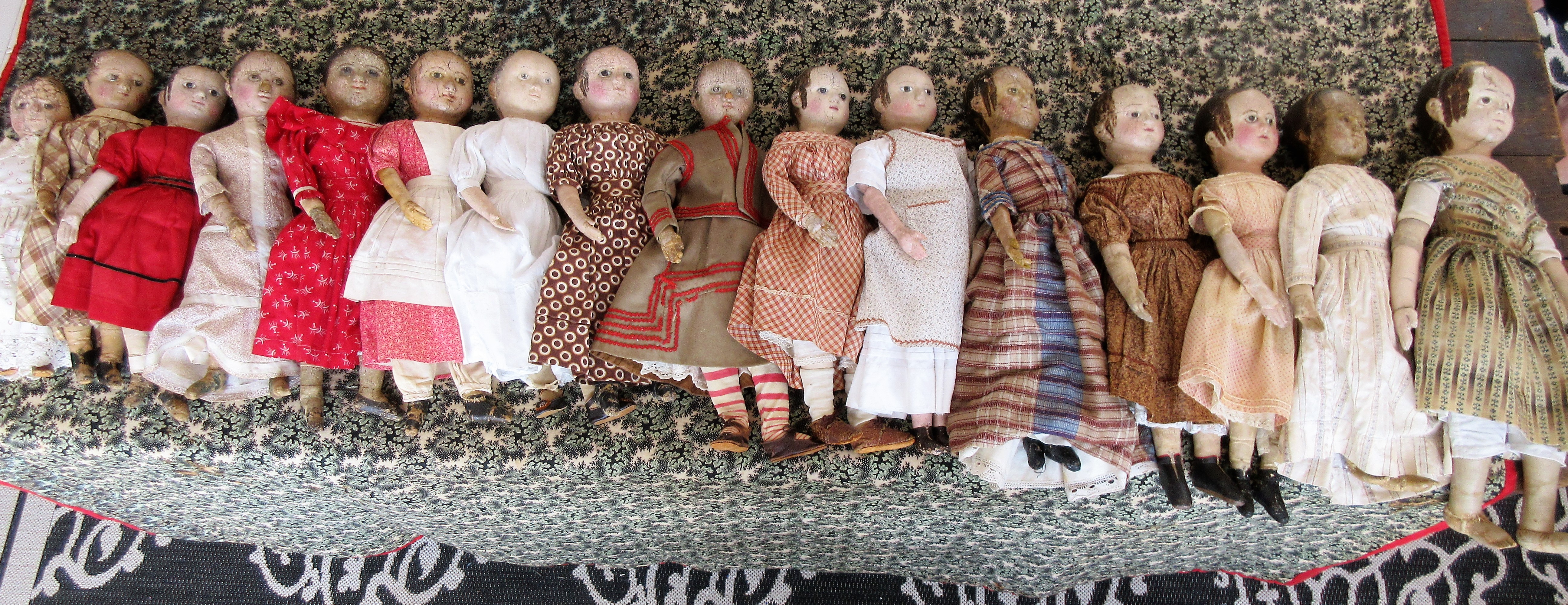 20. Arranged by height, from 14 to 22.5 inches. P. Walton, S. Fox, and J. Falvey collections. P. Walton photo.