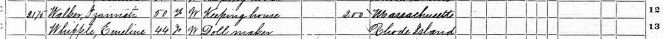 Izannah Walker 1870 Census detail